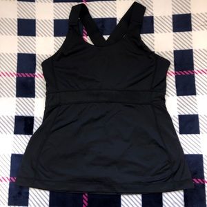 Black lululemon swift tank